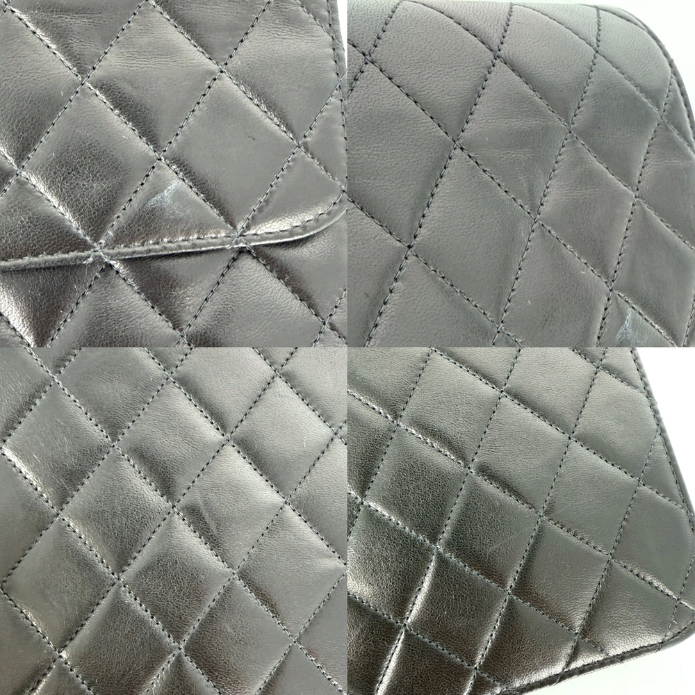 CHANEL シャネル ショルダーバッグ マトラッセ ココマーク プッシュロック ラムスキン ブラック 黒 ゴールド金具 レディース【中古品】
