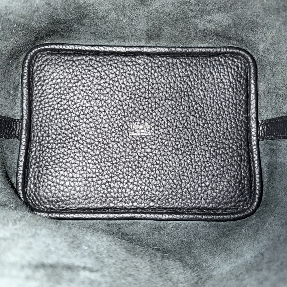 HERMES エルメス ハンドバッグ ピコタンロックPM K刻印 レザー ブラック 黒 シルバー金具 レディース 2025年【中古品】
