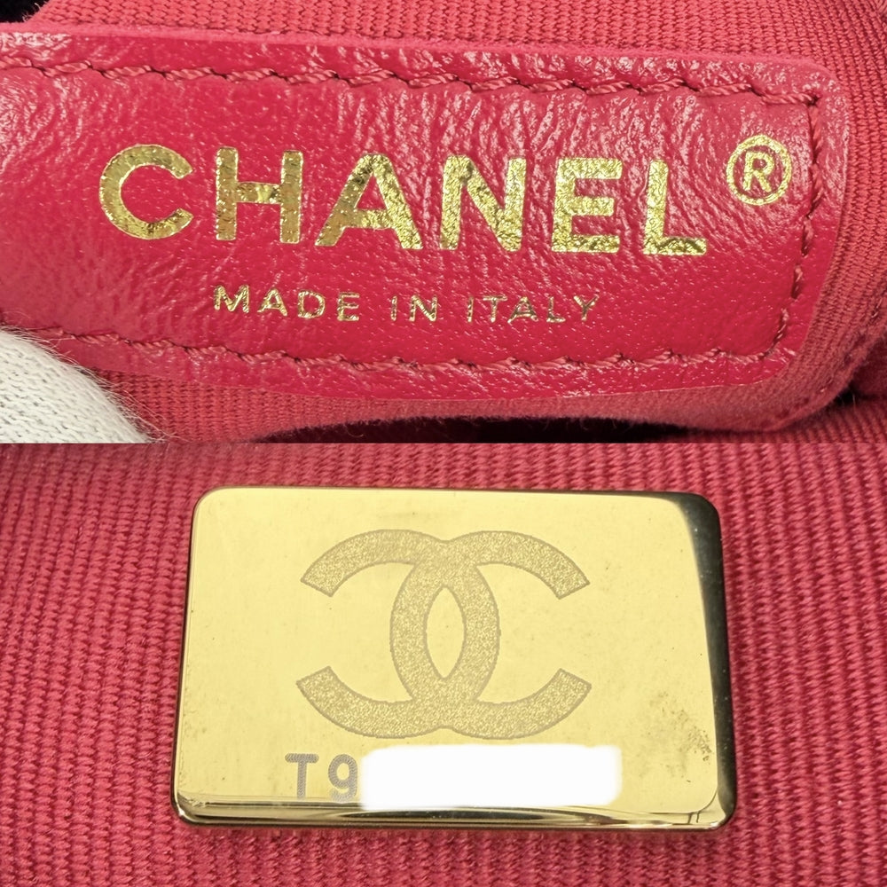 CHANEL シャネル ハンドバッグ ココマーク マトラッセ バケットバッグ パールハンドル ラムスキン ブラック 黒 ゴールド金具 レディース【中古品】