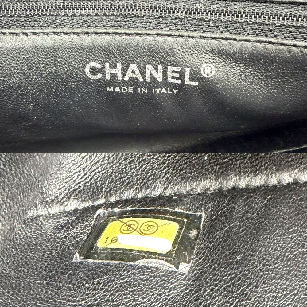 CHANEL シャネル ショルダーバッグ ココマーク キルティング レザー ブラック 黒 シルバー金具 レディース【中古品】