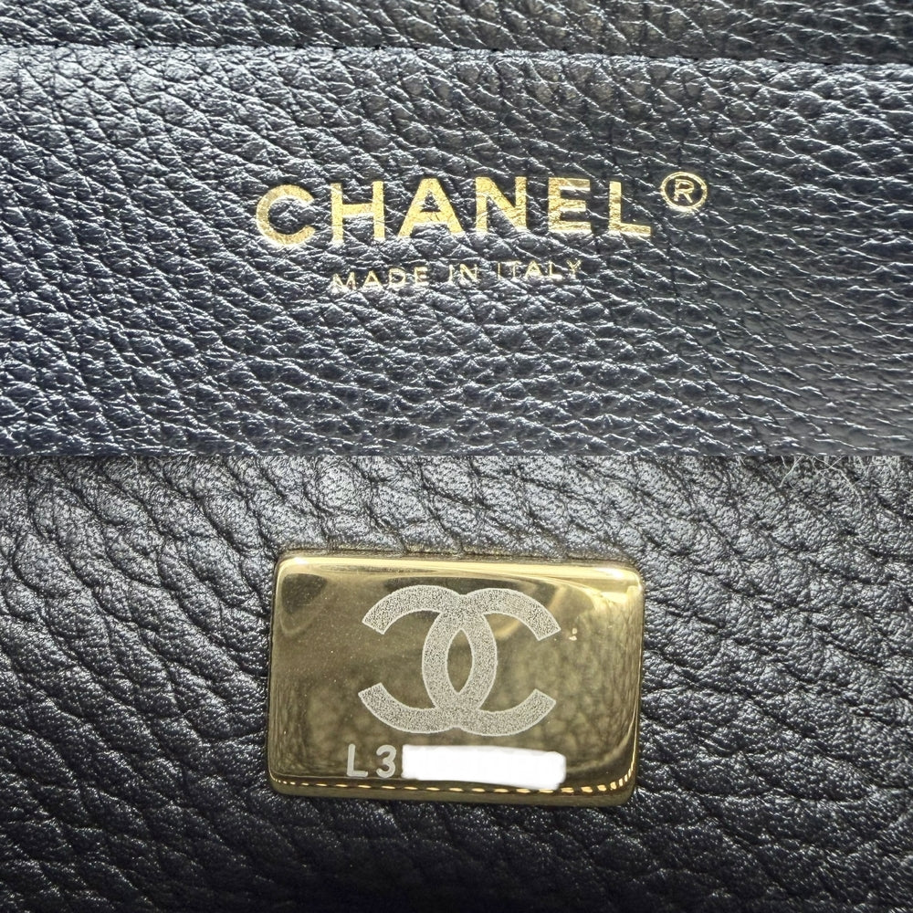CHANEL シャネル トートバッグ スモール ショッピングバッグ ココマーク 26SS グレインド カーフスキン ブラック 黒 ゴールド金具 レディース【中古品】