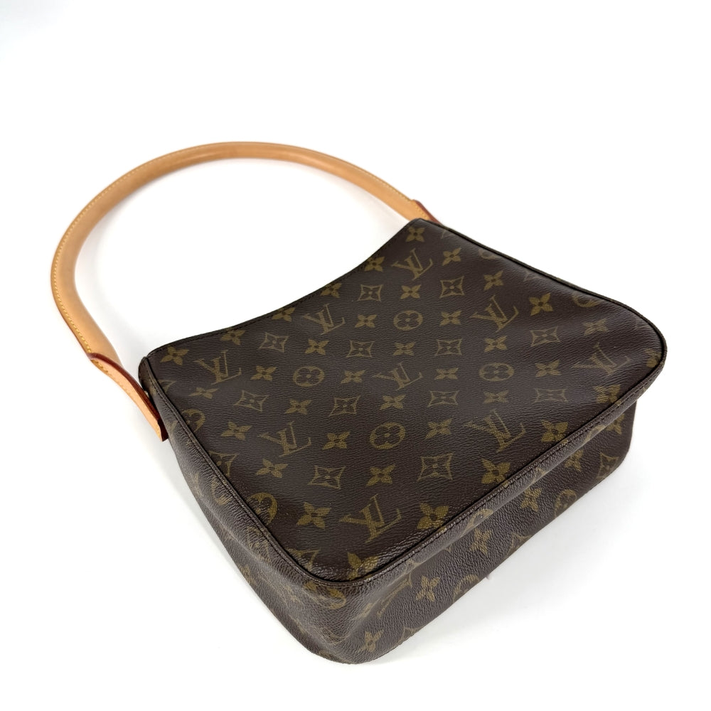 LOUIS VUITTON ルイヴィトン ショルダーバッグ ルーピングMM ワンハンドル M51146 モノグラムキャンバス ブラウン 茶 ゴールド金具 レディース【中古品】