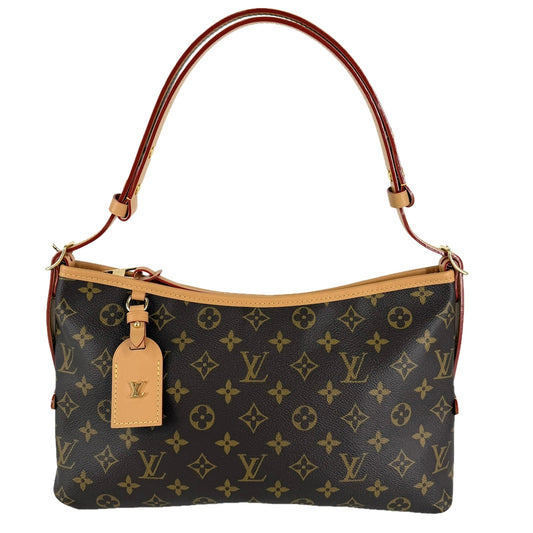 LOUIS VUITTON ルイヴィトン ショルダーバッグ キャリーオールEW M28101 モノグラムキャンバス ブラウン 茶 ゴールド金具 レディース【中古品】