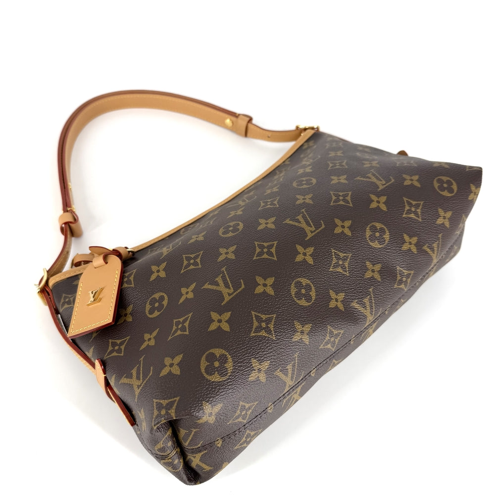 LOUIS VUITTON ルイヴィトン ショルダーバッグ キャリーオールEW M28101 モノグラムキャンバス ブラウン 茶 ゴールド金具 レディース【中古品】