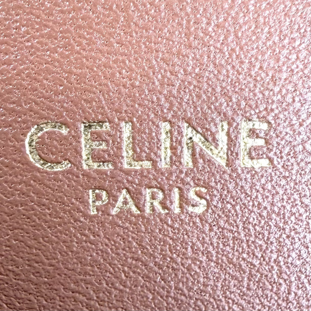 CELINE セリーヌ ショルダーバッグ トリオンフ チェーン PVCコーティングキャンバス ブラウン 茶 ゴールド金具 レディース【中古品】