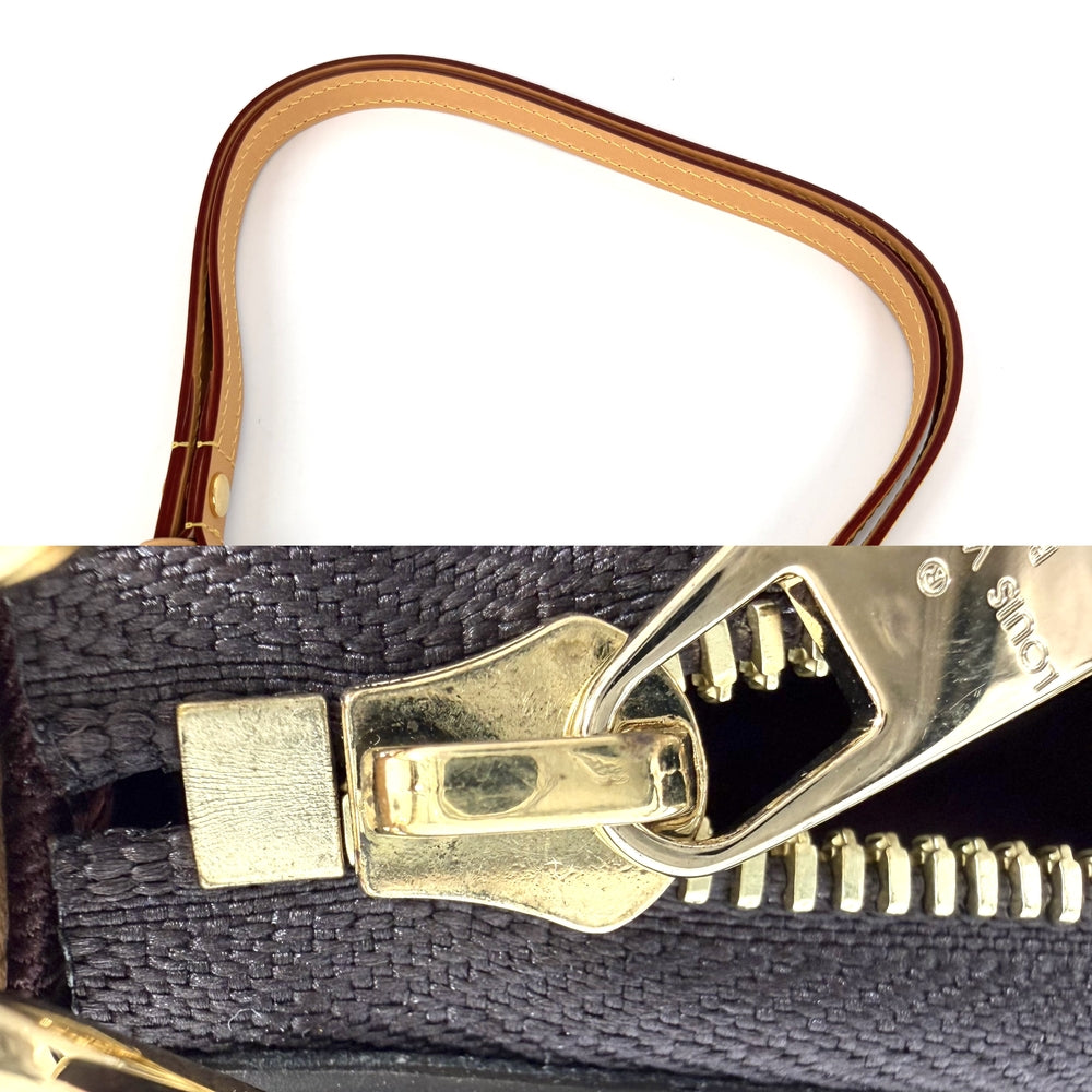 LOUIS VUITTON ルイヴィトン 2WAY ナノ･ブーローニュ ハンドバッグ ショルダーバッグ M25519 モノグラムキャンバス ブラウン 茶 ゴールド金具 レディース【中古品】