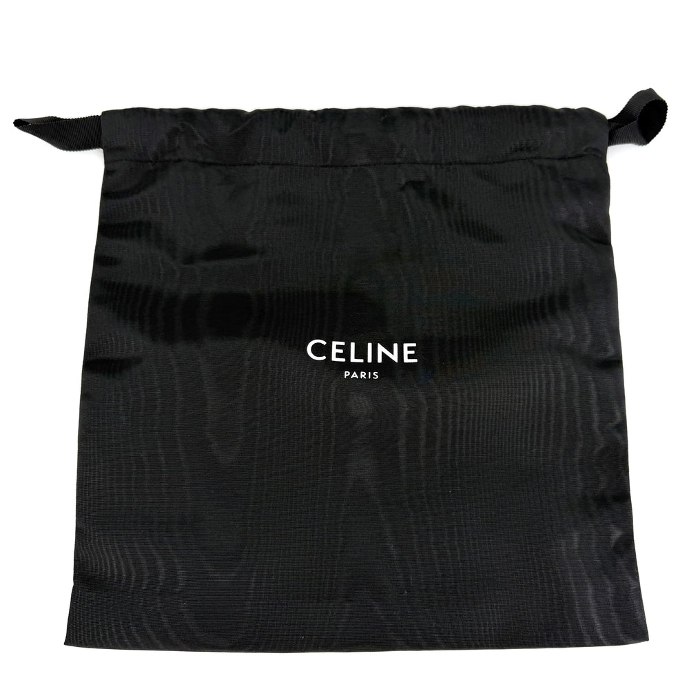 CELINE セリーヌ ショルダーバッグ ティーントリオンフ コーティングキャンバス ホワイト 白 ブラウン 茶 ゴールド金具 レディース【中古品】