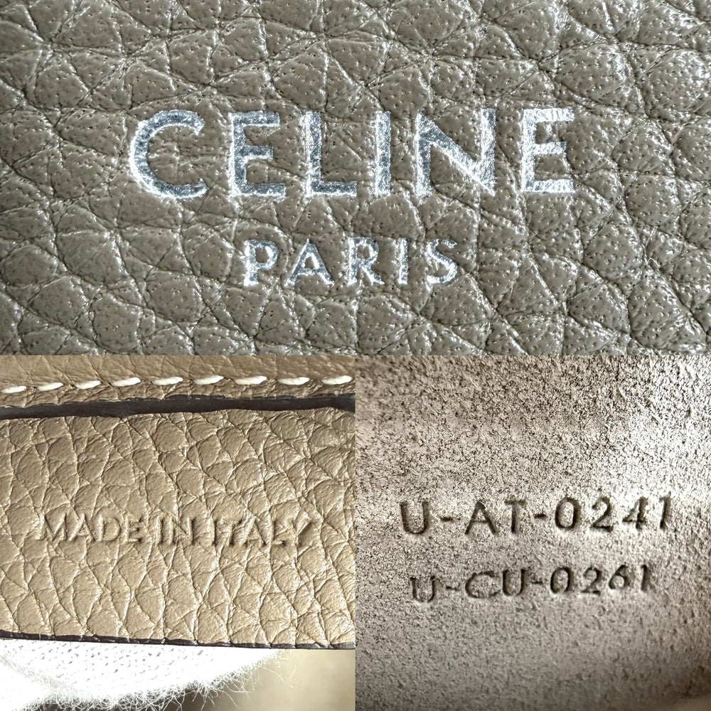 CELINE セリーヌ 2WAY ラゲージ ナノ ハンドバッグ ショルダーバッグ レザー ブラウン 茶 シルバー金具 レディース【中古品】