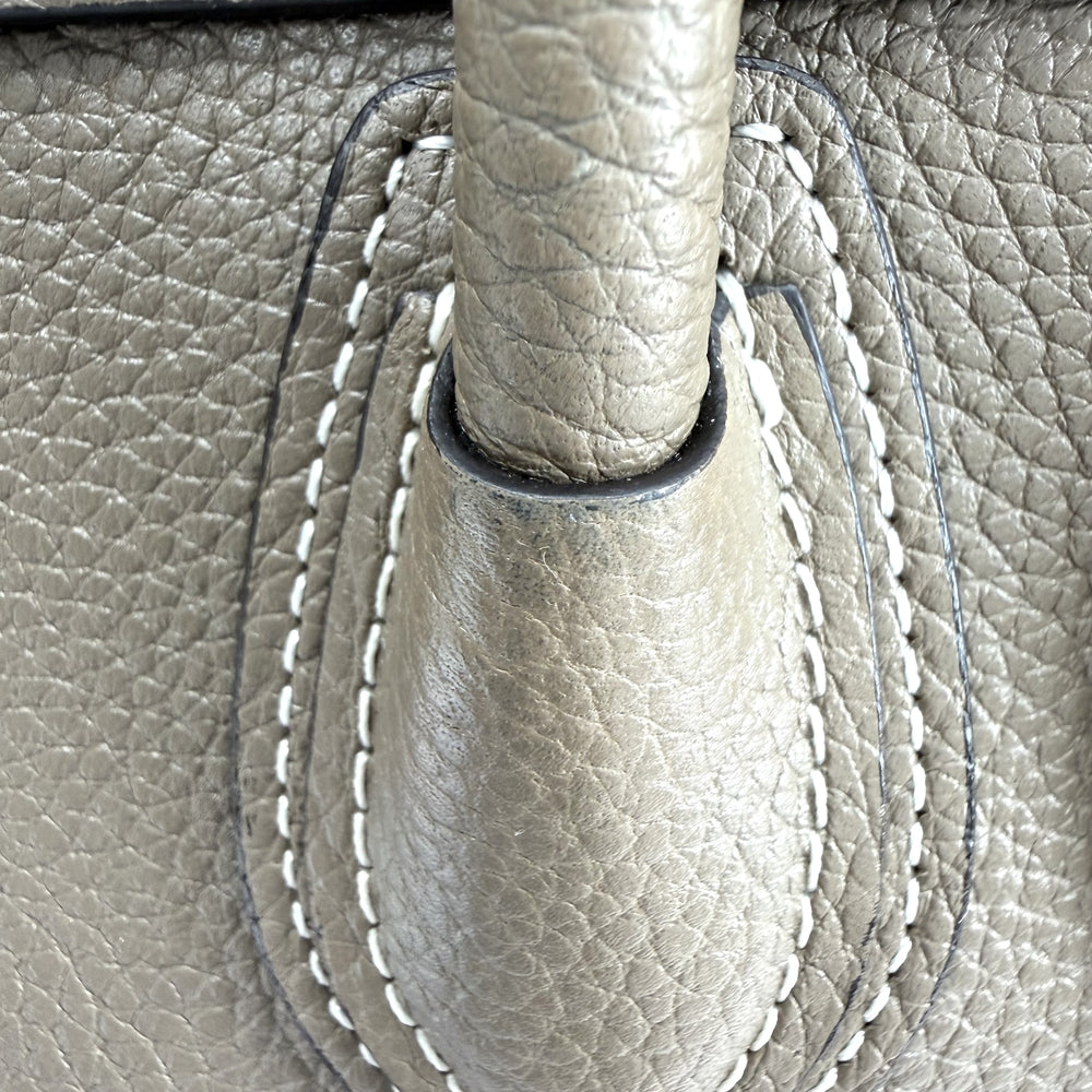 CELINE セリーヌ 2WAY ラゲージ ナノ ハンドバッグ ショルダーバッグ レザー ブラウン 茶 シルバー金具 レディース【中古品】