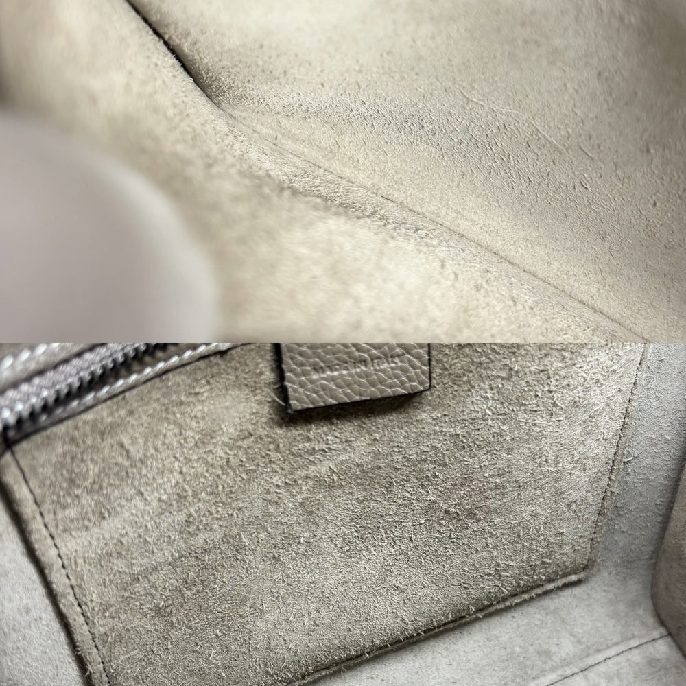 CELINE セリーヌ 2WAY ラゲージ ナノ ハンドバッグ ショルダーバッグ レザー ブラウン 茶 シルバー金具 レディース【中古品】