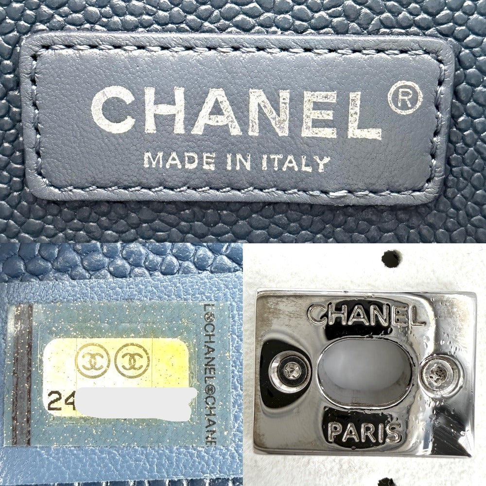 CHANEL シャネル ショルダーバッグ パンチング ポシェット ココマーク 小さめ レザー ホワイト 白 シルバー金具 レディース【中古品】