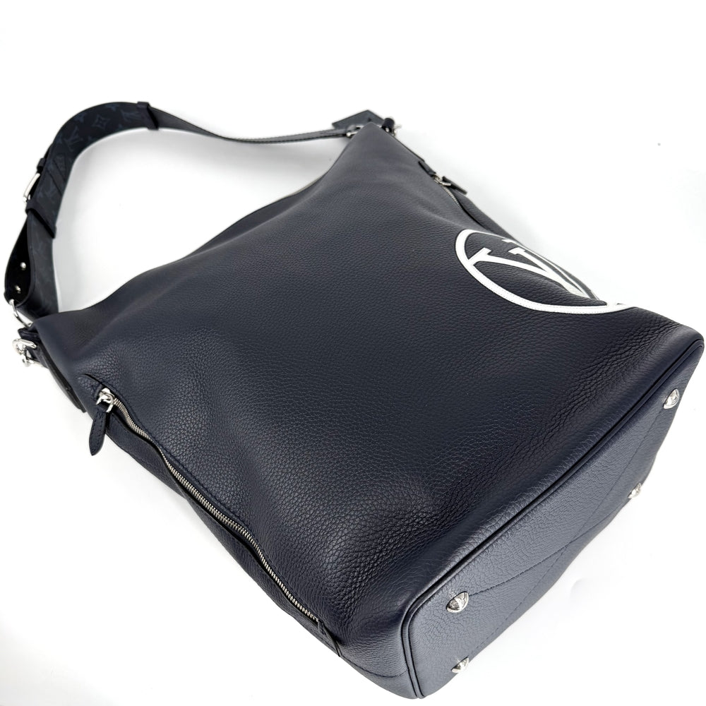 LOUIS VUITTON ルイヴィトン ショルダーバッグ イーストサイドダッフル M53438 トリヨンレザー ネイビー 紺 シルバー金具 メンズ【中古品】