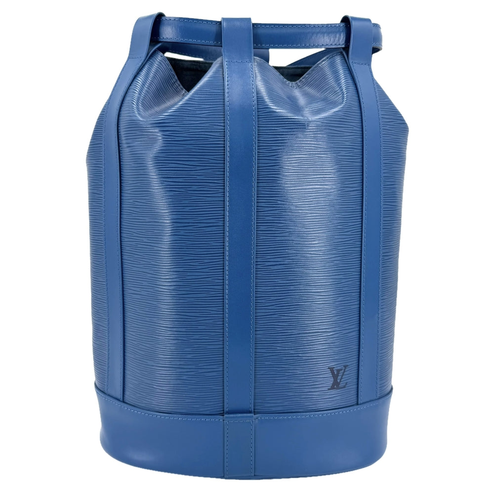 LOUIS VUITTON ルイヴィトン ショルダーバッグ ランドネPM M52355 エピレザー ブルー 青 ゴールド金具 レディース【中古品】