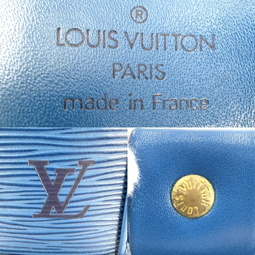 LOUIS VUITTON ルイヴィトン ショルダーバッグ ランドネPM M52355 エピレザー ブルー 青 ゴールド金具 レディース【中古品】