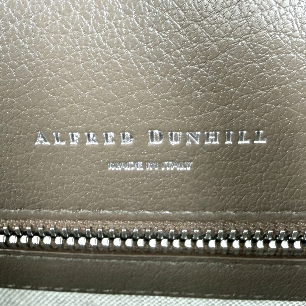 Dunhill ダンヒル トートバッグ センチュリー フラップトート 42 レザー ブラック 黒 シルバー金具 メンズ【中古品】