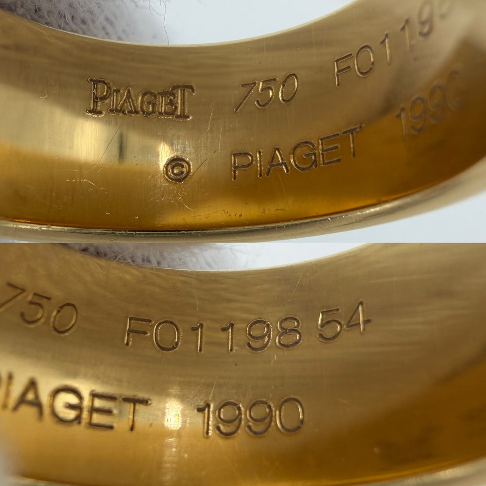 PIAGET ピアジェ 指輪 ポセションリング ジュエリー アクセサリー Au750 18金YG K18イエローゴールド ダイヤモンド 約14号 ゴールド レディース 約13.5g【中古品】