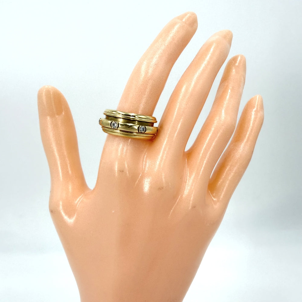 PIAGET ピアジェ 指輪 ポセションリング ジュエリー アクセサリー Au750 18金YG K18イエローゴールド ダイヤモンド 約14号 ゴールド レディース 約13.5g【中古品】