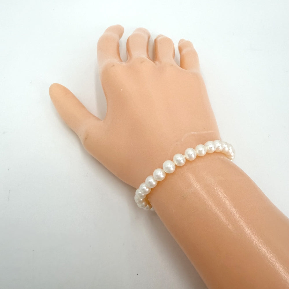 TIFFANY&Co. ティファニー ブレスレット パール アクセサリー ジュエリー パール シルバー925 ホワイト 白 レディース 約7.0g【中古品】