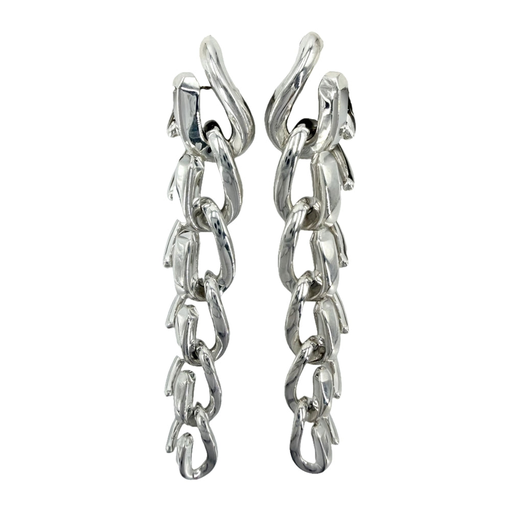 TIFFANY&Co. ティファニー ピアス フォージ ドロップリンク アクセサリー シルバー925 レディース 約20.7g【中古品】