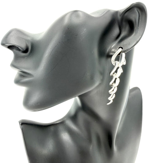 TIFFANY&Co. ティファニー ピアス フォージ ドロップリンク アクセサリー シルバー925 レディース 約20.7g【中古品】