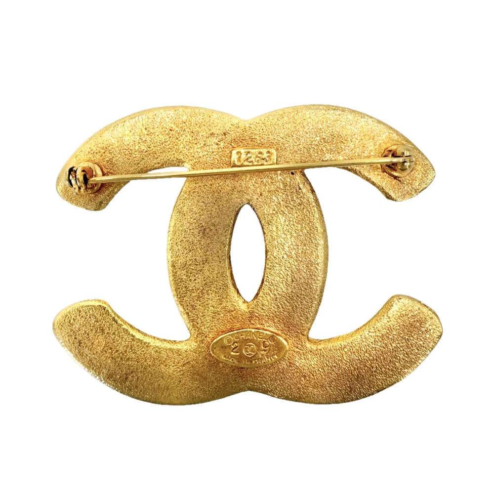 CHANEL シャネル ブローチ ココマーク アクセサリー GP 29 ゴールド レディース 約21.8g 1994年【中古品】