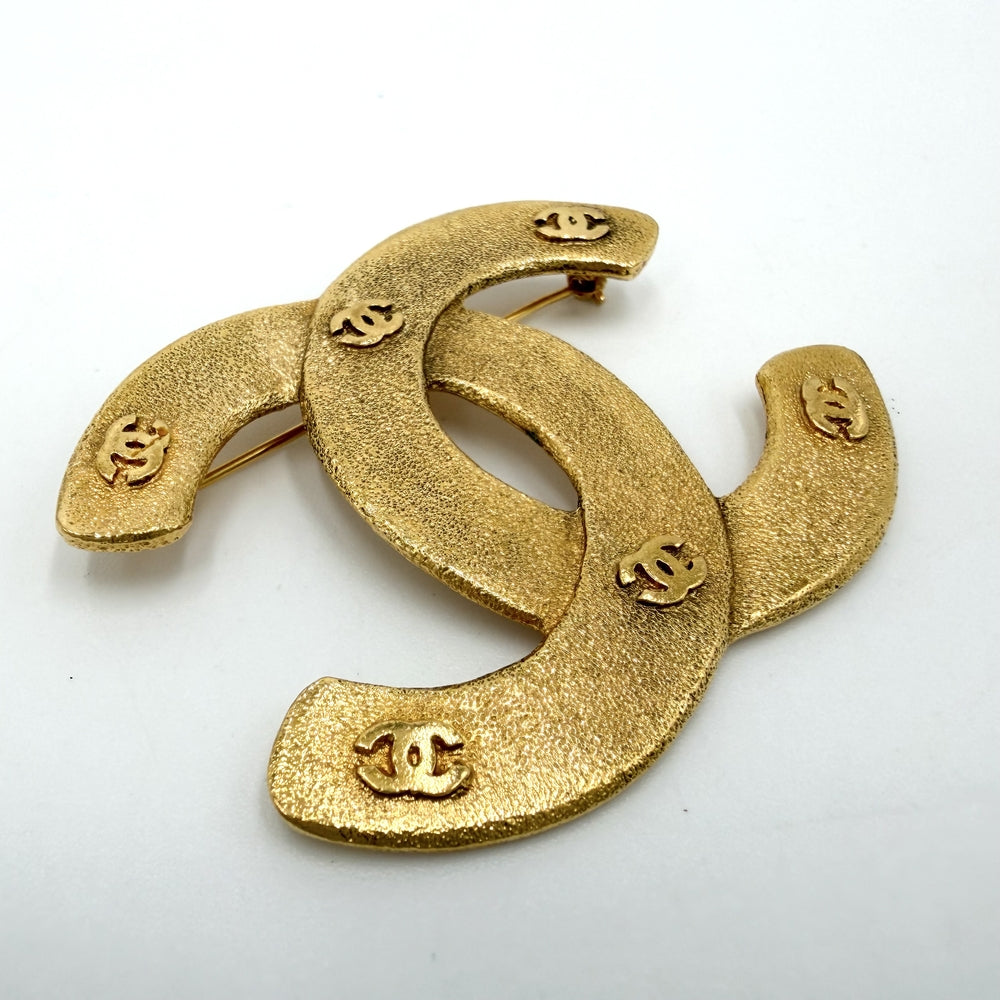 CHANEL シャネル ブローチ ココマーク アクセサリー GP 29 ゴールド レディース 約21.8g 1994年【中古品】