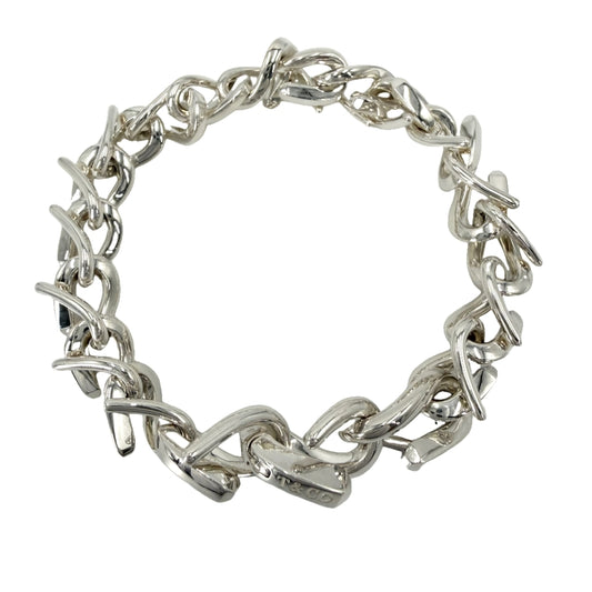 TIFFANY&Co. ティファニー ブレスレット フォージリンク ブレスレット ジュエリー アクセサリー メンズ 約35.7g【中古品】