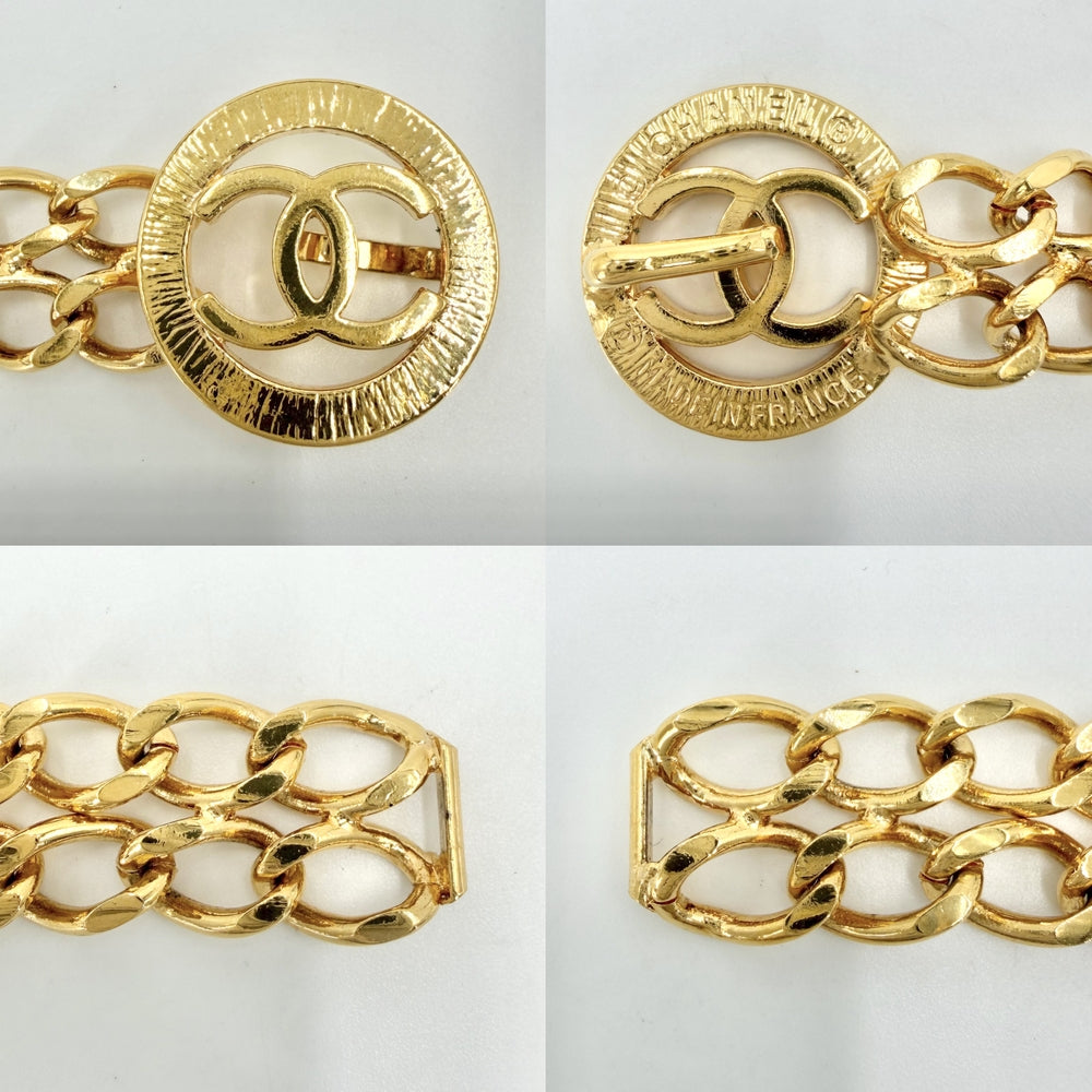 CHANEL シャネル ベルト ココマーク チェーンベルト ファッションアイテム 小物 GP ゴールド レディース【中古品】