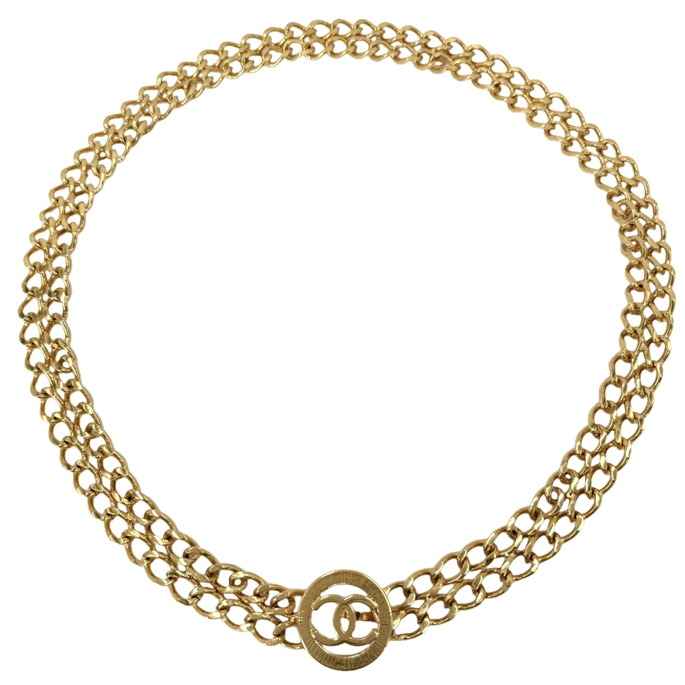 CHANEL シャネル ベルト ココマーク チェーンベルト ファッションアイテム 小物 GP ゴールド レディース【中古品】