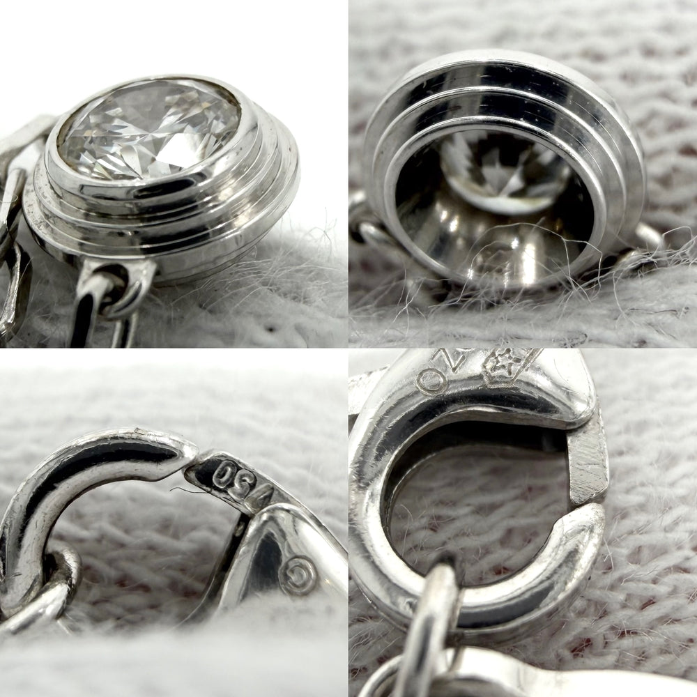 CARTIER カルティエ ネックレス ダムール 一粒ダイヤ アクセサリー ジュエリー 18金WG K18ホワイトゴールド ダイヤモンド レディース 約3.2g【中古品】
