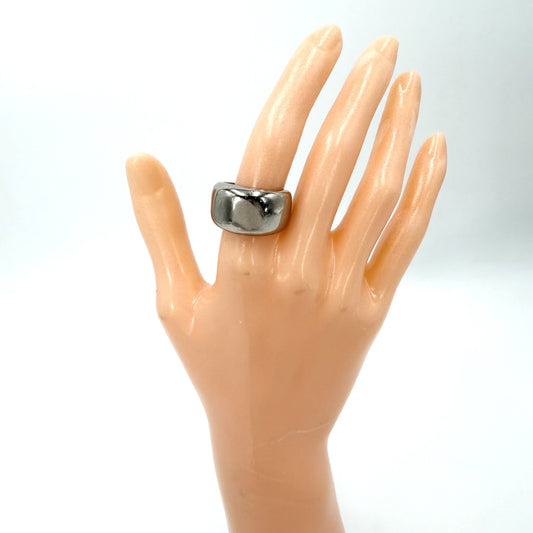 CARTIER カルティエ 指輪 ヌーベルバーグ リング ジュエリー アクセサリー 18金 K18ホワイトゴールド 約14.5号 シルバー レディース 約16.0g【中古品】