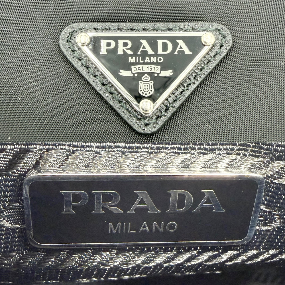 PRADA プラダ ショルダーバッグ Re-Edition 2005 Re-Nylon 1BH204 ナイロン ブラック 黒 シルバー金具 レディース【中古品】