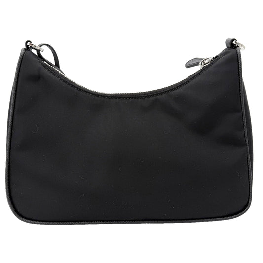 PRADA プラダ ショルダーバッグ Re-Edition 2005 Re-Nylon 1BH204 ナイロン ブラック 黒 シルバー金具 レディース【中古品】