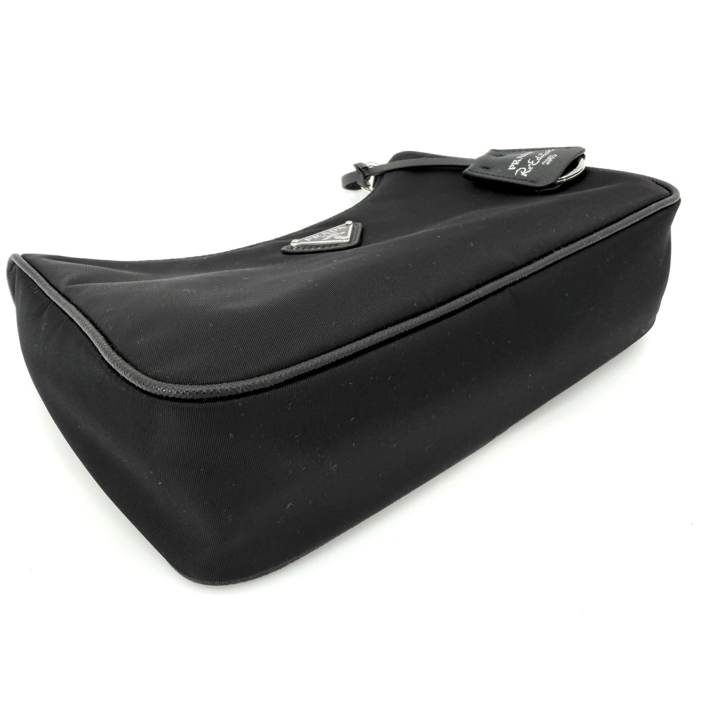 PRADA プラダ ショルダーバッグ Re-Edition 2005 Re-Nylon 1BH204 ナイロン ブラック 黒 シルバー金具 レディース【中古品】