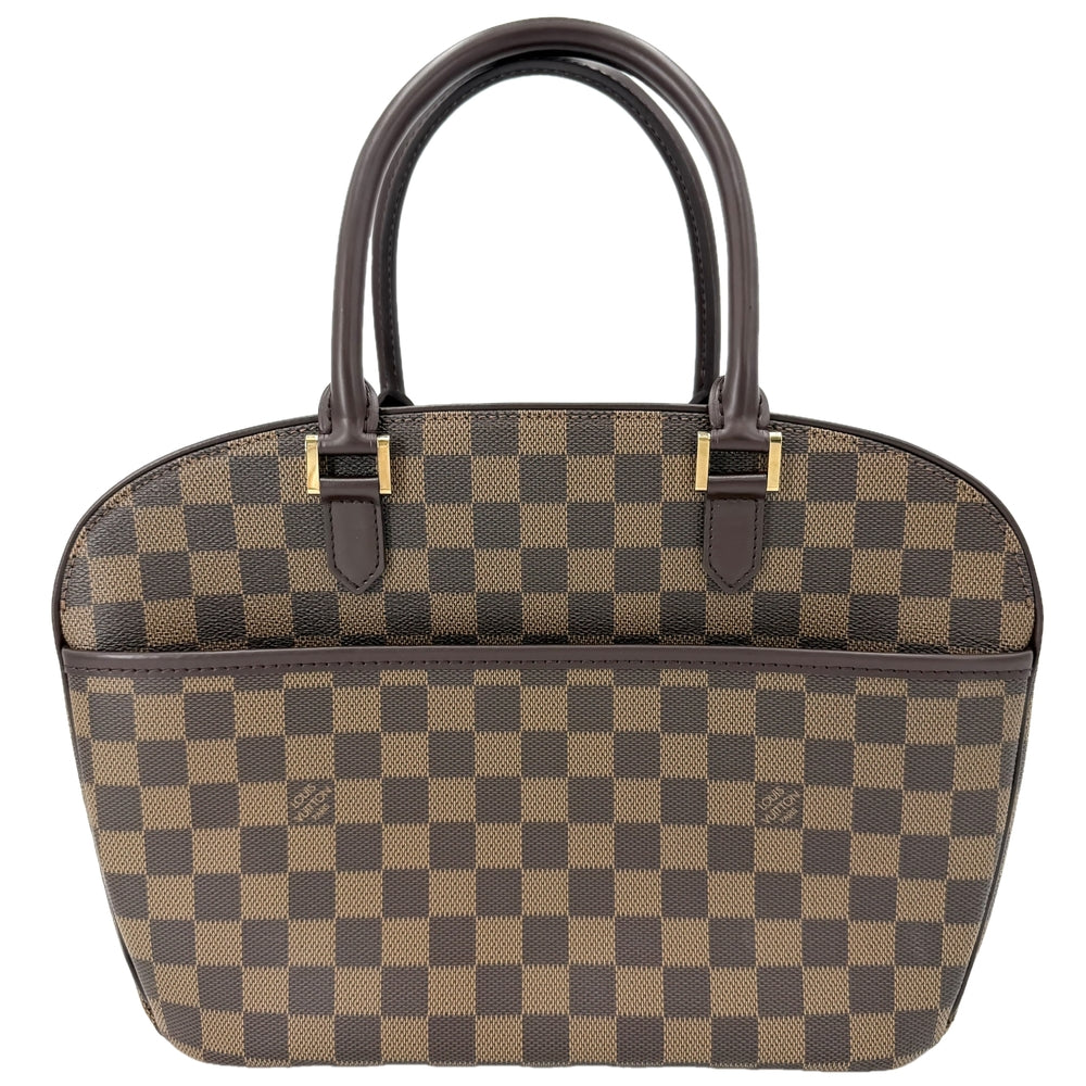 LOUIS VUITTON ルイヴィトン ハンドバッグ ダミエ サリアオリゾンタル Sarria Horizontal N51282 ダミエキャンバス ブラウン 茶 ゴールド金具 レディース【中古品】