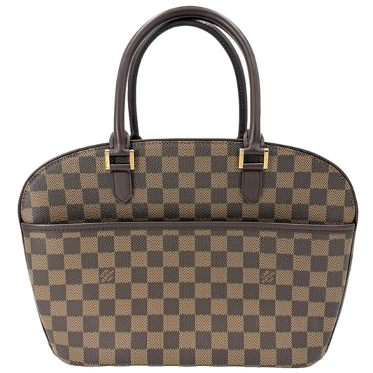 LOUIS VUITTON ルイヴィトン ハンドバッグ ダミエ サリアオリゾンタル Sarria Horizontal N51282 ダミエキャンバス ブラウン 茶 ゴールド金具 レディース【中古品】