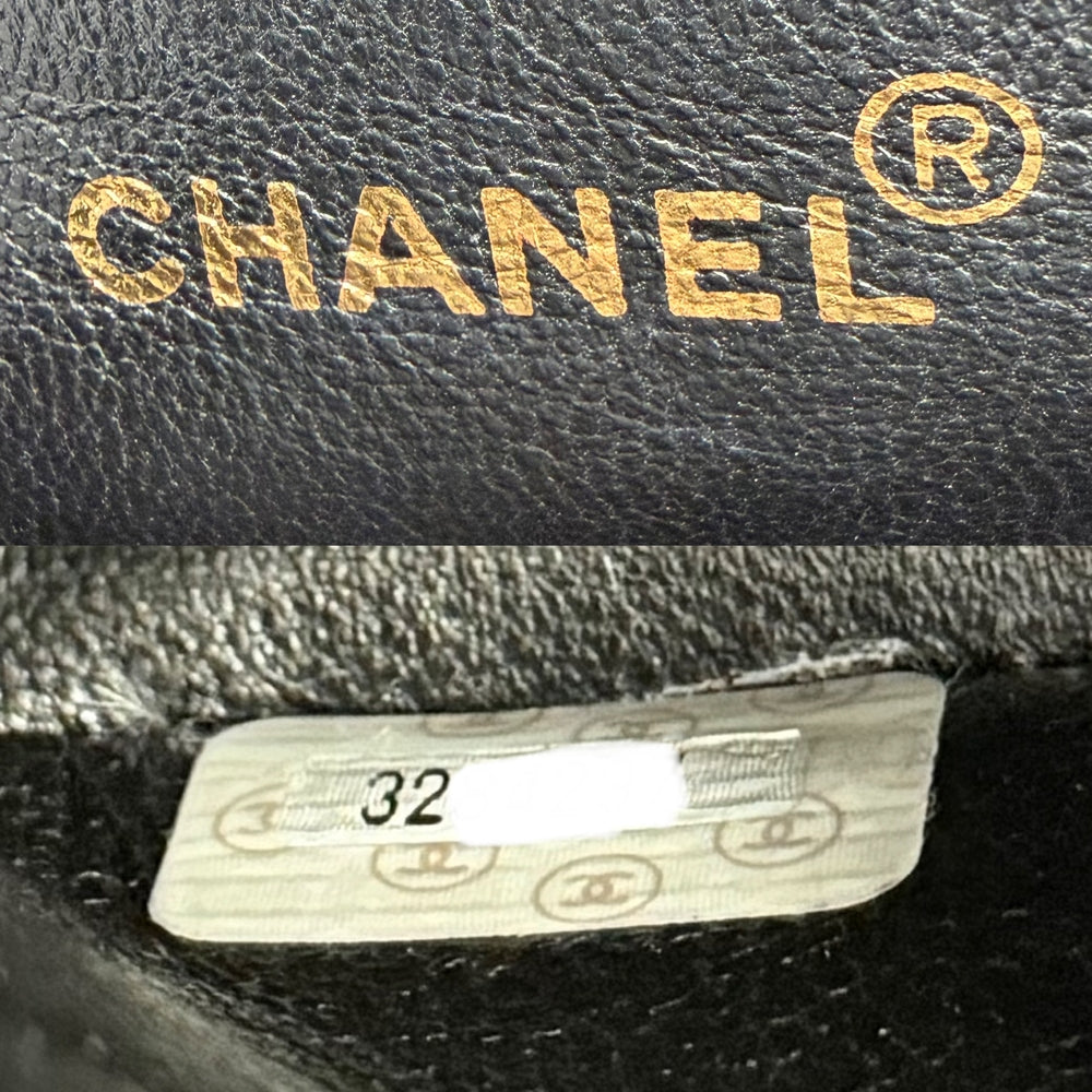 CHANEL シャネル ショルダーバッグ マトラッセ ココマーク スクエア キャビアスキン ブラック 黒 ゴールド金具 レディース【中古品】