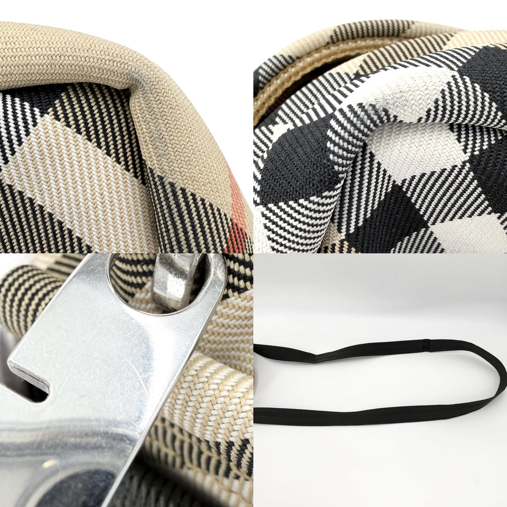 BURBERRY バーバリー ショルダーバッグ フォンバッグ ポリエステル ベージュ シルバー金具 メンズ【中古品】