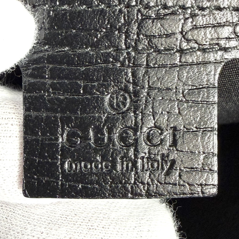GUCCI グッチ トートバッグ ホースビット 137385 GGキャンバス レザー ブラック 黒 ネイビー 紺 ゴールド金具 レディース【中古品】