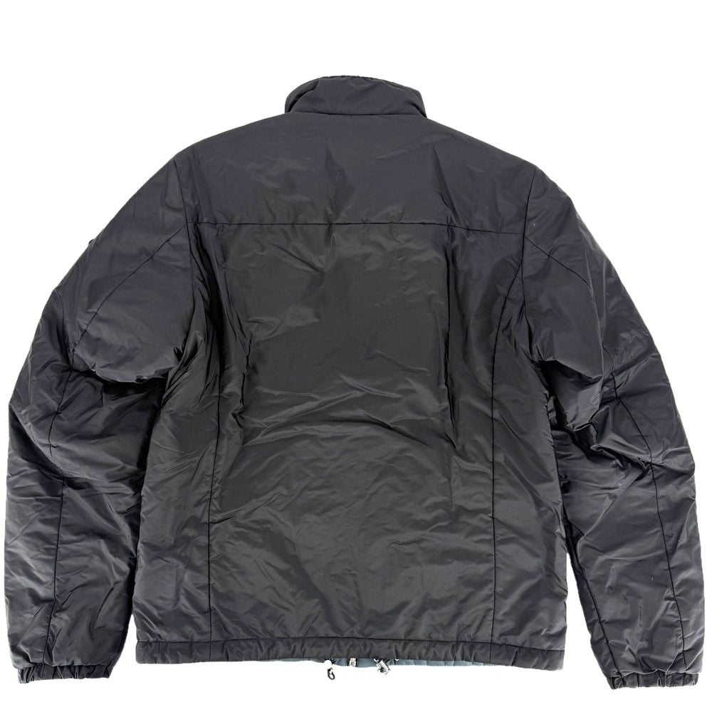 PRADA プラダ ブルゾン リバーシブル アウター トライアングルロゴ アパレル 服 48 SGB223 ブラック 黒 ブルー 青 シルバー金具 秋 冬 ポリアミド メンズ【中古品】