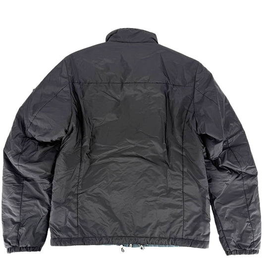 PRADA プラダ ブルゾン リバーシブル アウター トライアングルロゴ アパレル 服 48 SGB223 ブラック 黒 ブルー 青 シルバー金具 秋 冬 ポリアミド メンズ【中古品】
