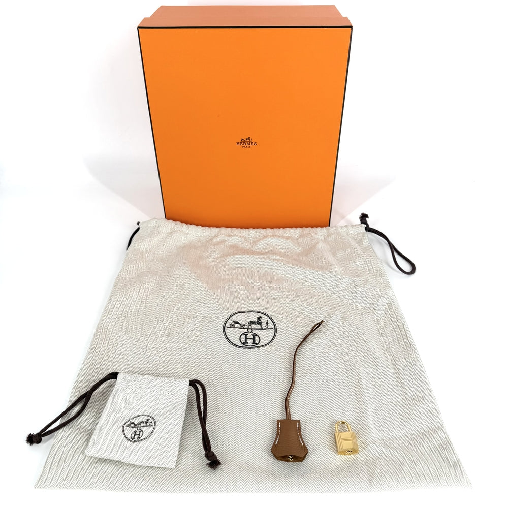HERMES エルメス ハンドバッグ バーキン25 内縫い K刻印 トゴ ブラウン 茶 ゴールド金具 レディース 2025年【中古品】