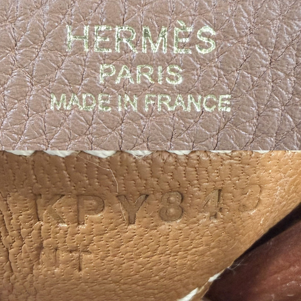 HERMES エルメス ハンドバッグ バーキン25 内縫い K刻印 トゴ ブラウン 茶 ゴールド金具 レディース 2025年【中古品】