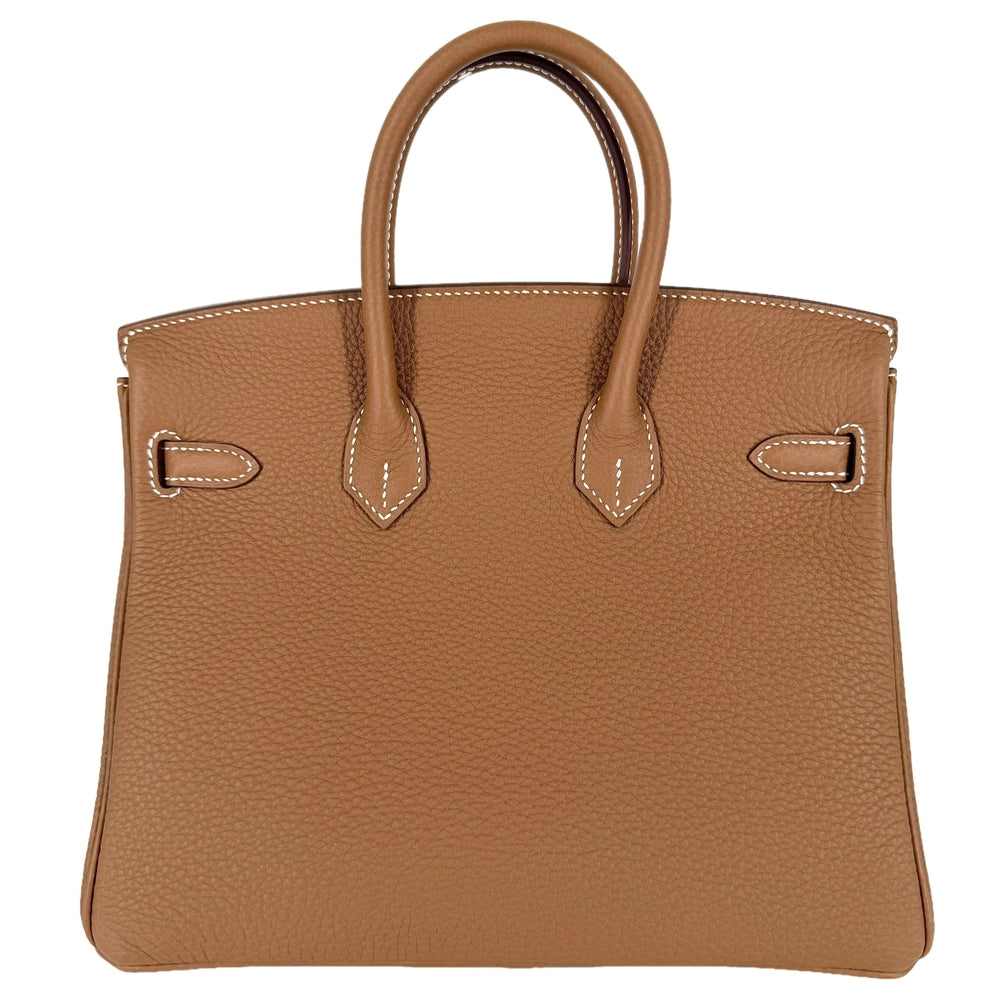HERMES エルメス ハンドバッグ バーキン25 内縫い K刻印 トゴ ブラウン 茶 ゴールド金具 レディース 2025年【中古品】