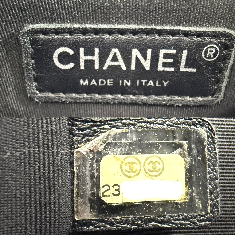 CHANEL シャネル 2WAY マトラッセ ココマーク チェーンショルダーバッグ ハンドバッグ レザー ブラック 黒 シルバー金具 レディース【中古品】
