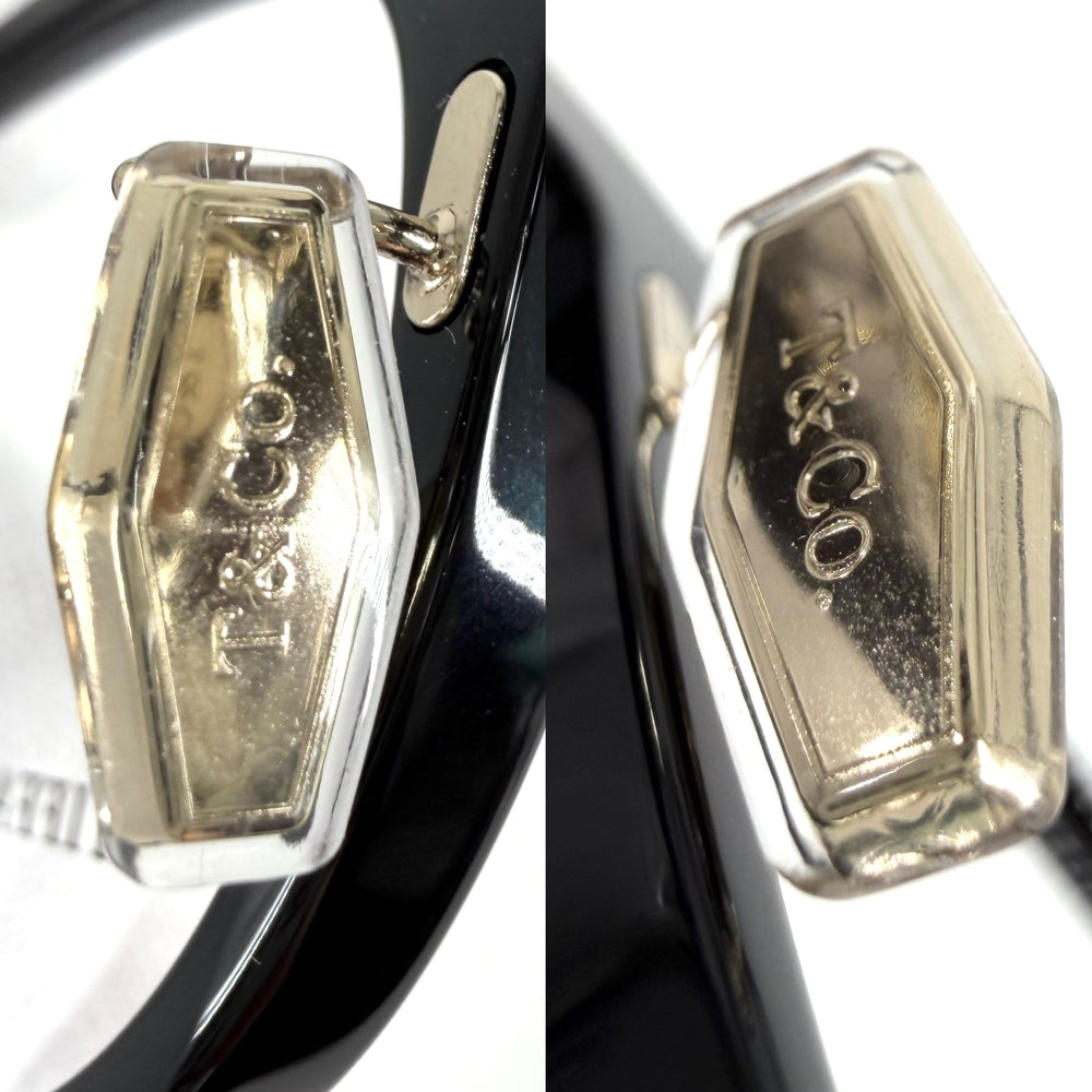 TIFFANY&Co. ティファニー サングラス ハードウェア ゲージリンク ボストン 眼鏡 アイウェア TF2273-D アセテート ブラック 黒 ゴールド金具 レディース【中古品】