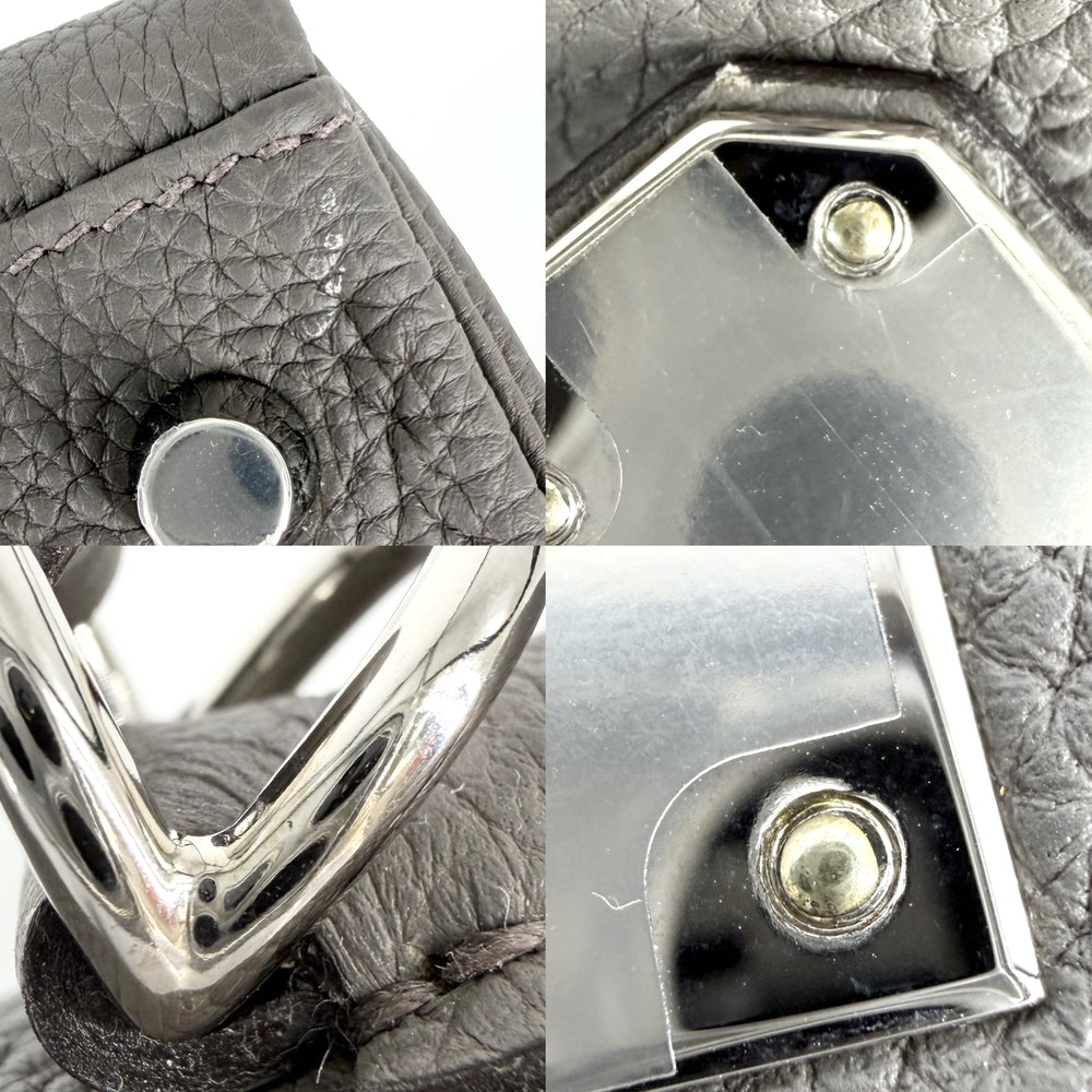 HERMES エルメス 2WAY ケリー28 内縫い ショルダーバッグ ハンドバッグ グレー Z刻印 トゴ エタン シルバー金具 レディース 2021年【中古品】