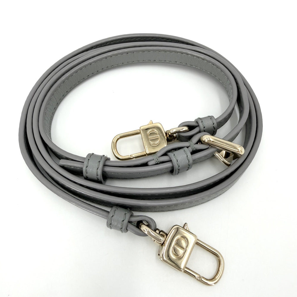 Christian Dior クリスチャンディオール 2WAY カナージュ レディディオール マイクロ バニティバッグ ショルダーバッグ レザー ブルー系 ゴールド金具 レディース【中古品】