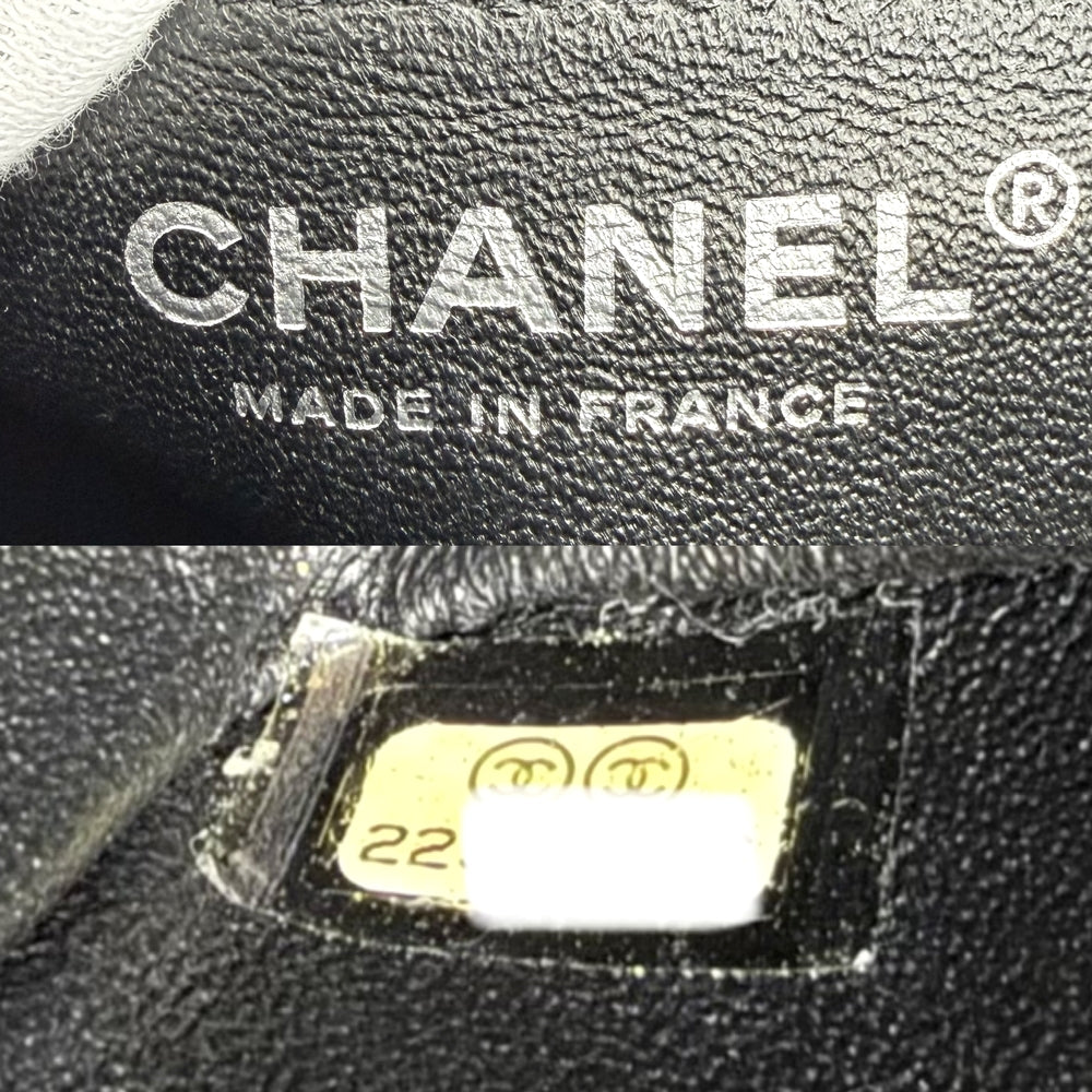CHANEL シャネル ショルダーバッグ ミニマトラッセ チェーン ターンロック Mini Matelasse ココマーク ラムスキン ブラック 黒 シルバー金具 レディース【中古品】