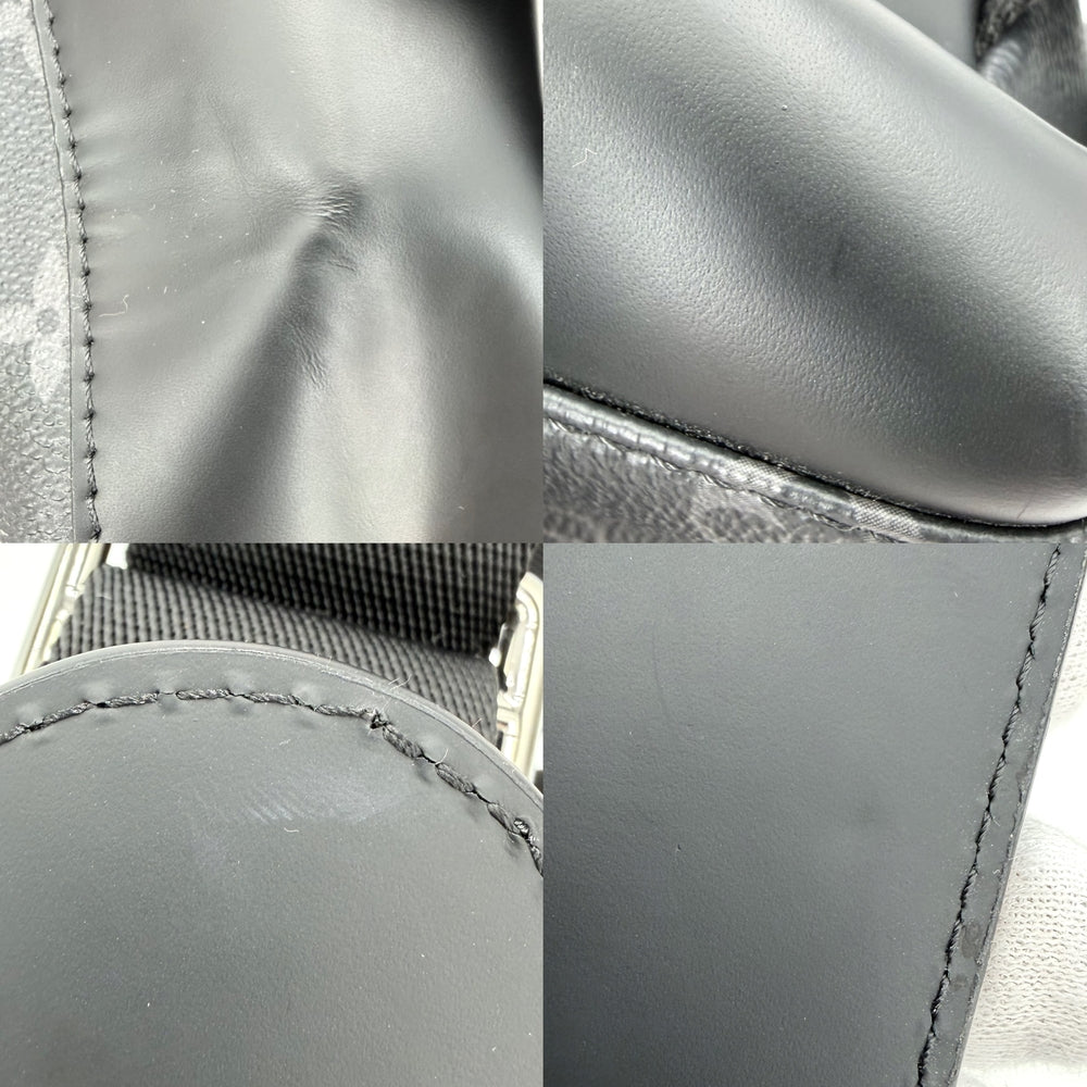 LOUIS VUITTON ルイヴィトン ショルダーバッグ モノグラムエクリプス メッセンジャー･ヴォワヤージュPM M40511 ブラック 黒 シルバー金具 メンズ【中古品】